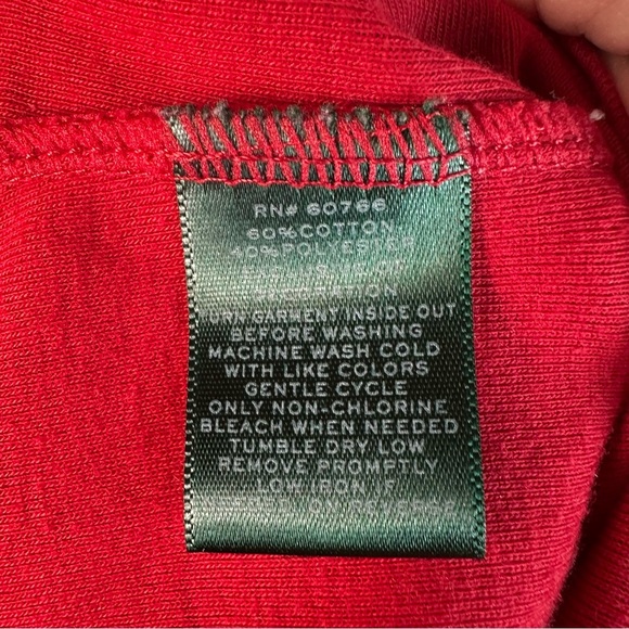 Lauren Ralph Lauren pajamas red top plaid flannel red green bottoms holiday - Picture 5 of 11